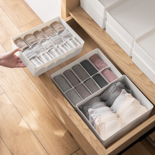 ZenLife Underwear Storage Box 10 Grid White 30x23x9cm Storage